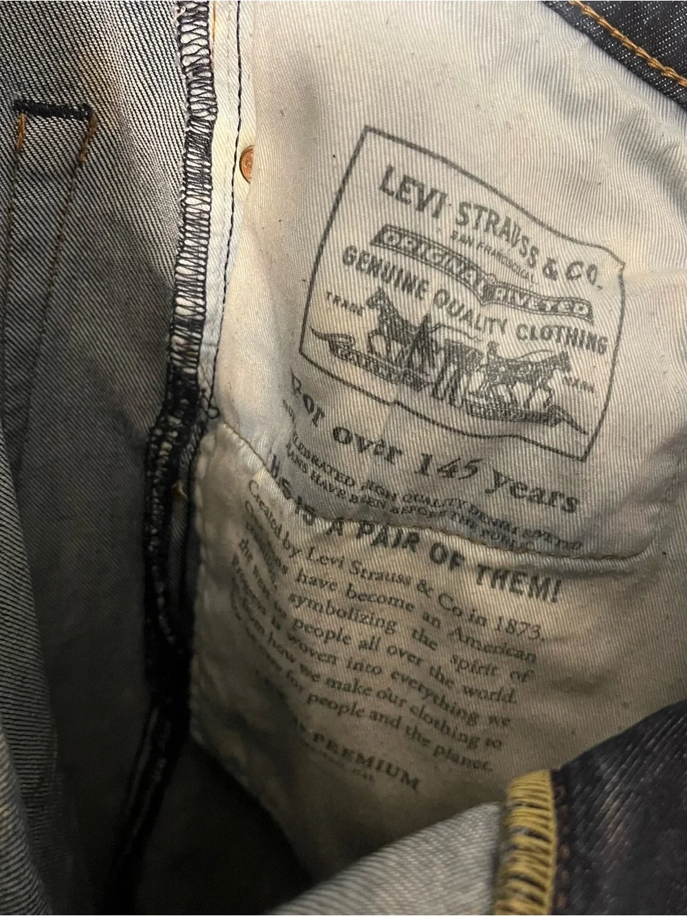 Men’s Premium Levi’s Jeans Navy Blue Denim Jeans